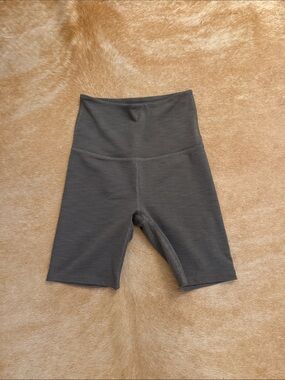 Beyond Yoga Gray Ribbed Shorts